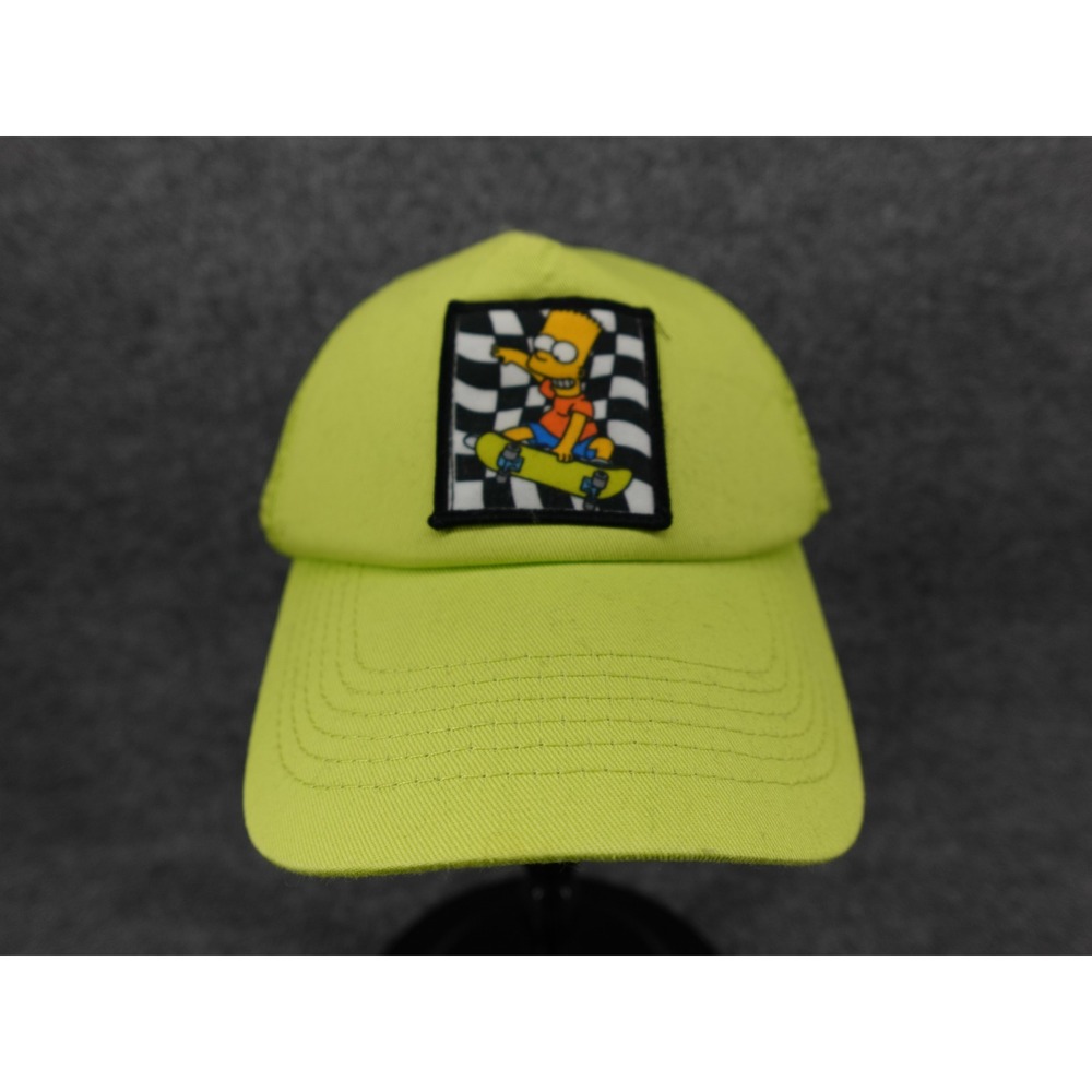 Mad Engine The Simpsons‎ Trucker Hat Mens OSFA Neon Green Good Bart Skateboard